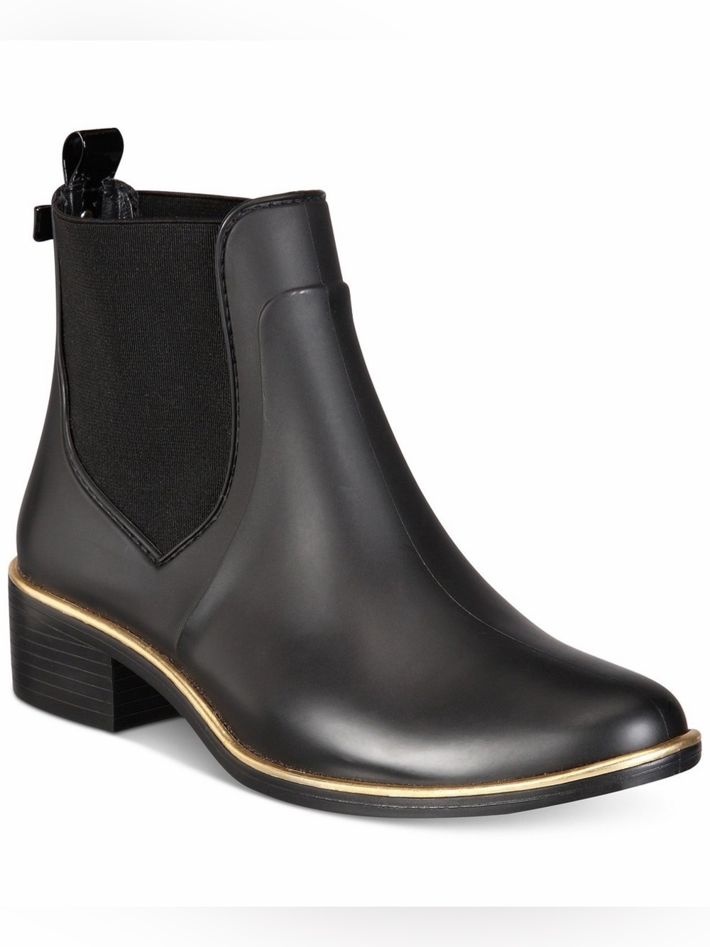 Womens black Kate Spade New York Sedgewick Chelsea Rain Boot size 8/9